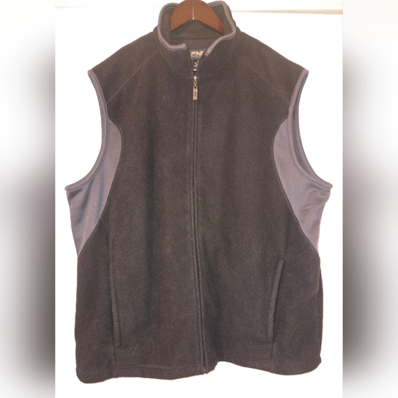 Ping Men's Black Zip Up Fleece Vest - Picture 1 of 3